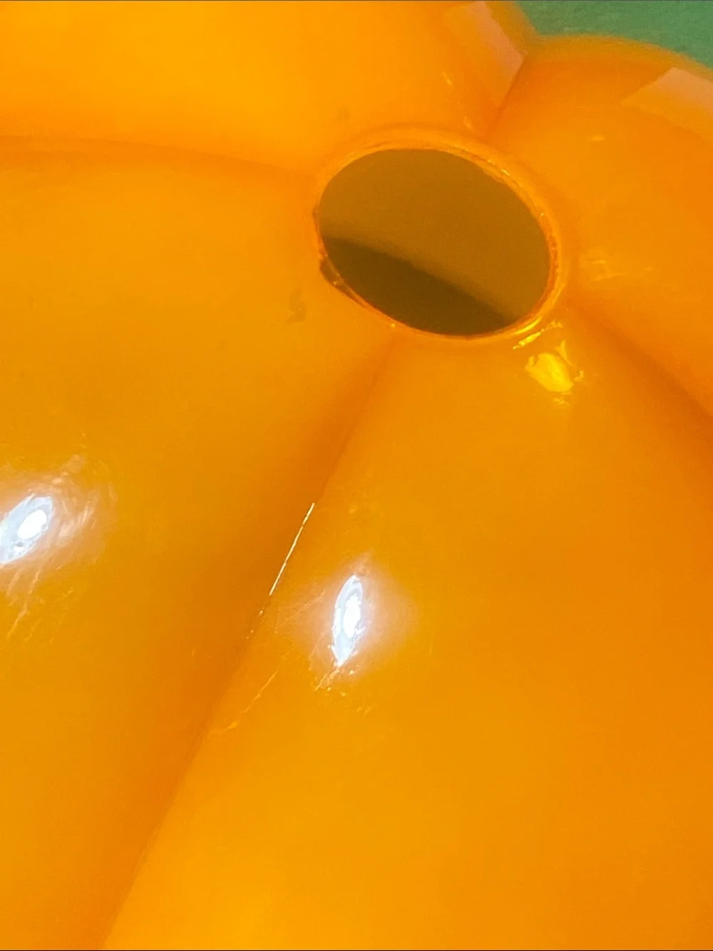 Orange Pumpkin Glass Replacement Light Pendant Lamp Shade D-11”